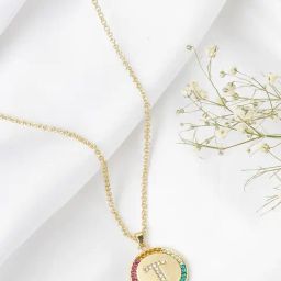 Joker & Witch Golden Starlet Alphabet T Necklace-image-71