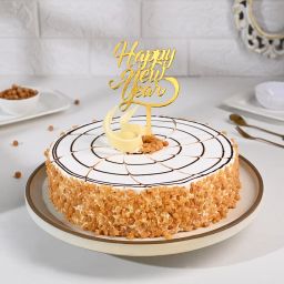 New Year Crunchy Butterscotch Cake-image-5