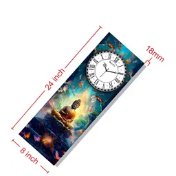 OLIVE TREE White & Black Printed Traditional Wall Clock image 4