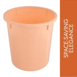 Kuber Industries Pink & Orange 3 Pcs Open Garbage Dustbin 7 L image 4