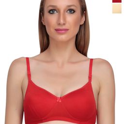 Liigne Pack Of 2 Full Coverage Lightly Padded All Day Comfort Everyday Bras-27