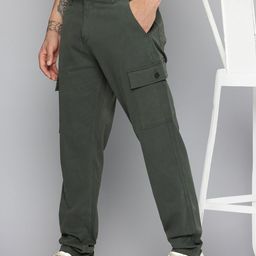 Flying Machine Men Relax Taper Cargos Trousers-image-34