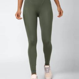 Reebok Green High Rise Sports Tights-image-130
