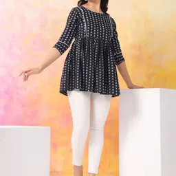 ANUKRITIBYNIDHIFASHION Women Print Ethnic Cotton Top-picture-41