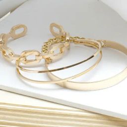 Joker & Witch Hard To Get Golden Bracelet - Set of 3-image-42
