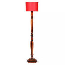 Tucasa NTU-50 B-22 Floor Lamp with Wood base (Red)-image-41