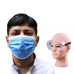ORILEY GC-002113 Universal Unisex Goggle & Non Surgical Face Mask Blue (Pack of 50)-picture-13