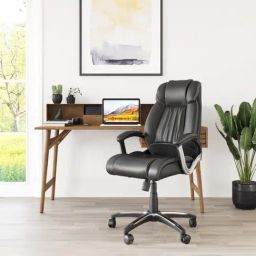 Nilkamal Trenvi Black Fabric Executive Office Chair with Height Adjustable & Swivel-picture-13