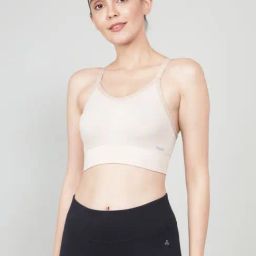 Jockey Beige Full Coverage Sports Bra-image-98