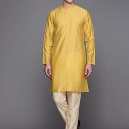 Indo Era Men Yellow Kurta-picture-23