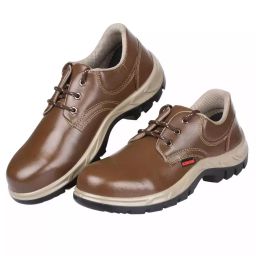 Karam Steel Toe Safety Shoes Low Ankle Brown Size UK 13, FS61BR(SWDAMN)-image-25