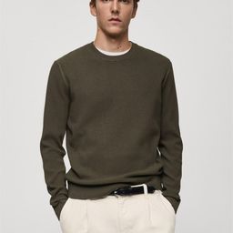 MANGO MAN Ribbed Pullover-image-36