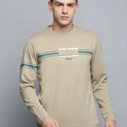 Showoff Olive Regular Fit Printed Sweatshirt-picture-14