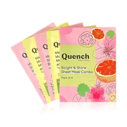 Quench Botanics Bright and Shine Sheet Mask Combo-11