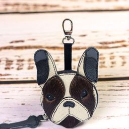 PERKED Hachiko Textured Leather Key Chain-image-14