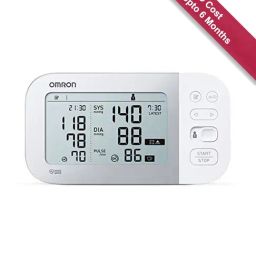 Omron HEM-7361T Bluetooth Digital Blood Pressure Monitor with AFib Indicator (White)-image-30