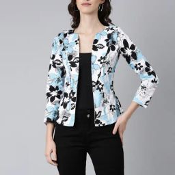 SHOWOFF Multicolor Printed Blazer-picture-23