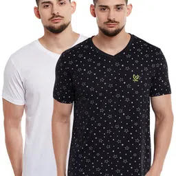 VIMAL JONNEY Men Pack of 2 V-Neck T-shirts-image-58