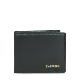 CALFNERO Men Black Solid Leather Two Fold Wallet-picture-14