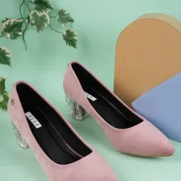 Elle Women's Pink Casual Pumps-image-63