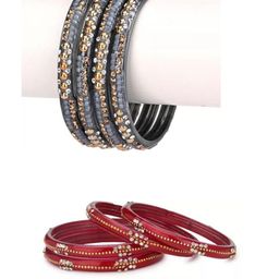 1ST TIME Grey Alloy Bangle-41