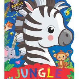 Die Cut Animal Shaped Jungle Activity and Colouring Book  - English-10