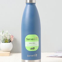 Servewell 304 Stainless Steel Single Wall Vacuum Water Bottle Blue - 1000 ml-image-78