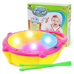 NEGOCIO Baby Toys Musical Flash Drum With Light And Sticks - Colour May Vary-76