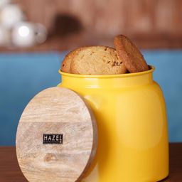 HAZEL Storage Container for Kitchen Air Tight Container for Storage with Lid, 2450 ml, Yellow-picture-47