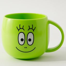 Mug with Handle & Smiley PrintGreen -200 ml-12