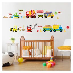 Jaamso Royals Multicolor Cartoon Vehicle Design Wall Art Decoration Wall Sticker-image-27