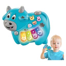 ARCADE TOYSCow Shape Light Up Musical PianoToy for Kids - Colour may vary-25