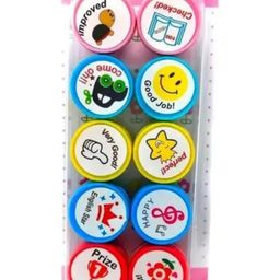 YAMAMA Stamp Art For Kids Motivation And Reward Theme Stamp For Kids Self-ink Rubber Stamp Art Portable Easy-to-Use Kids Stamp Art Craft Perfect Gifts For Kids Teachers Parents Students 10 Piece Design And Color May Vary-19