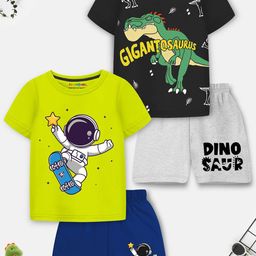 YK X Trampoline Unisex Kids Printed T-shirt with Shorts-picture-10