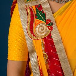 KCPC BANDHANI Embroidered Dupatta with Beads and Stones image 2