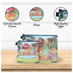 echo boomers My Exam Sling BagLight Green Dino printed Design -Perfect for Students on the Go, Combining Style and Functionality image 5