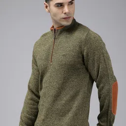 Wildcraft Mock Collar Long Sleeves Pullover Sweaters-image-17