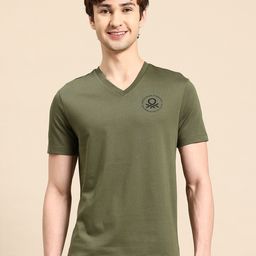 United Colors of Benetton V-Neck T-shirt-image-50