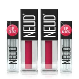 NEUD Matte Liquid Lipstick Hottie Crush with Free Lip Gloss - Pack of 2 (Each)-image-113