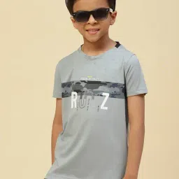Monte Carlo Kids Light Blue Printed T-Shirt-image-67