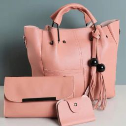 HauteSauce Orange Medium Handheld Handbag Combo Set-picture-19