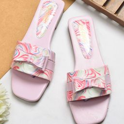 GERIEF Women Printed Open Toe Flats-picture-16