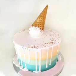 Ice Cream Rainbow Fondant Cake (2.5 Kg)-image-60