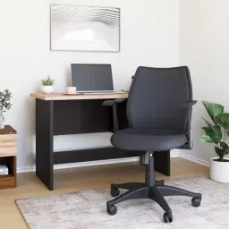Nilkamal Blaze Black Fabric Mid Back Office Chair with Height Adjustable & Swivel-image-93