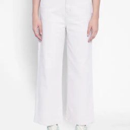 Crimsoune Club White Relaxed Fit Mid Rise Jeans-image-72