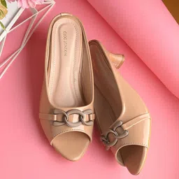CLOG LONDON Kitten Peep Toes with Buckles-image-13