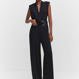 MANGO Basic Jumpsuit with Belt-2