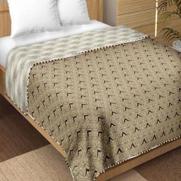 Bella Casa Finland Collection Cotton Brown 150 GSM Double Reversible Dohar-image-19