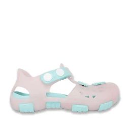 Pantaloons Junior Pink & Blue Back Strap Clogs-image-16