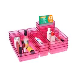 Myntra Elegant Homes Pink 32 Pieces Regular Drawer Organisers-image-32